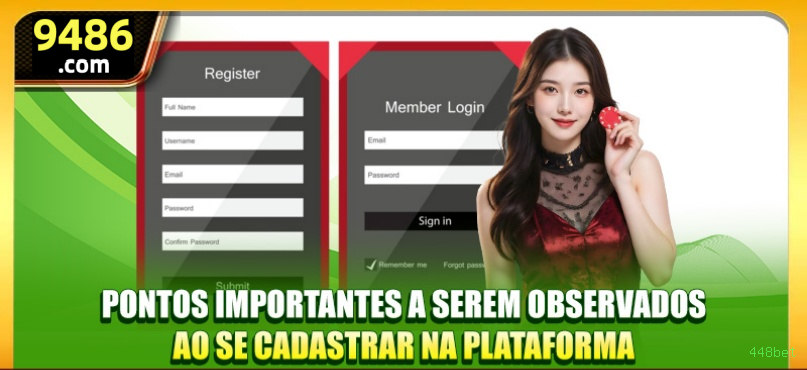 Formulário registro 448bet